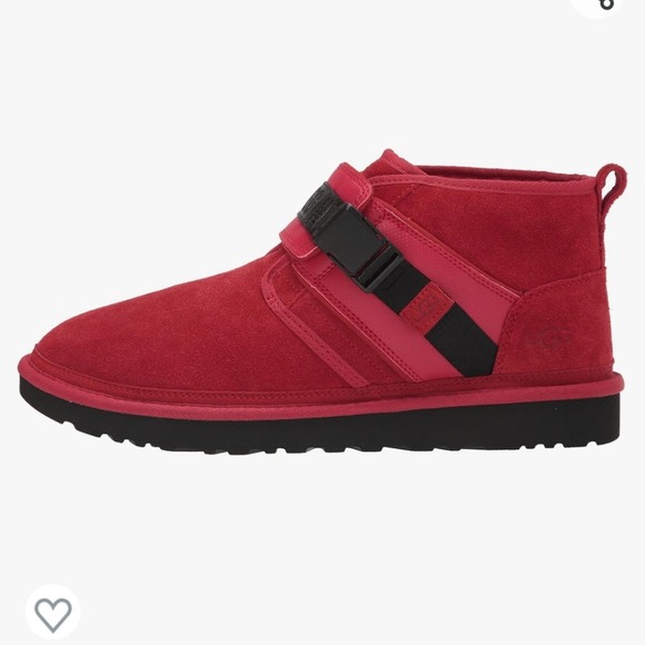 UGG Men's Neumel Snapback Chukka Boot Samba Red shearling fur men's size 11 new! - Picture 6 of 12